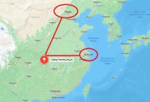 Города Китая на карте Яндекс - Город ЧЖАНЦЗЯЦЗЕ