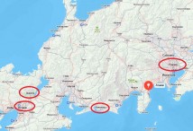 Города Японии - АТАМИ на карте Яндекс