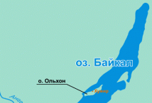 карта Байкала